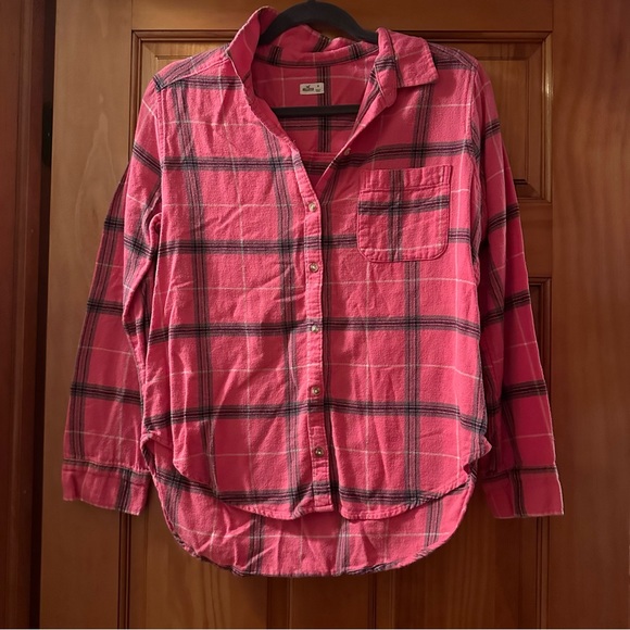 Hollister Pink Flannel - Picture 1 of 4